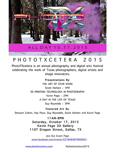 PhotoTXcetera 2015 Patron Invitation